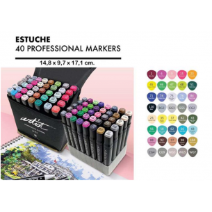 Estuche Artis Negro AB-0740