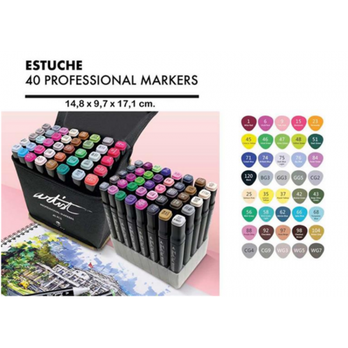 Estuche Artis Negro AB-0740