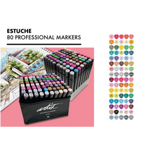 Estuche Artis Negro 80 AB-0780