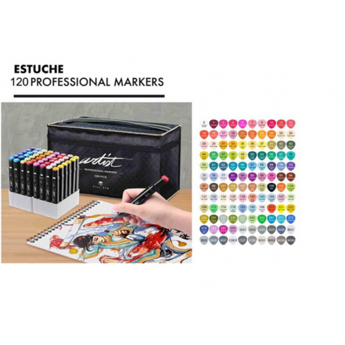 Estuche Artis Negro 120 AB-1120