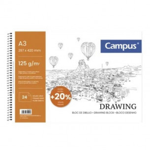 Bloc de Dibujo Campus A3 24...