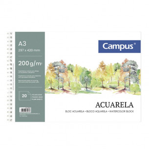Bloc de Acuarela Campus A3...