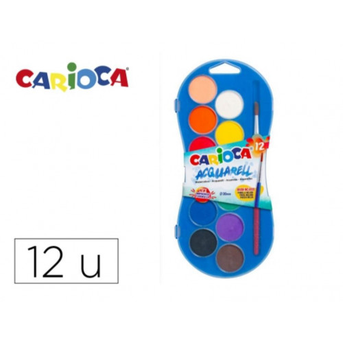 Acuarelas Carioca 12 Colores