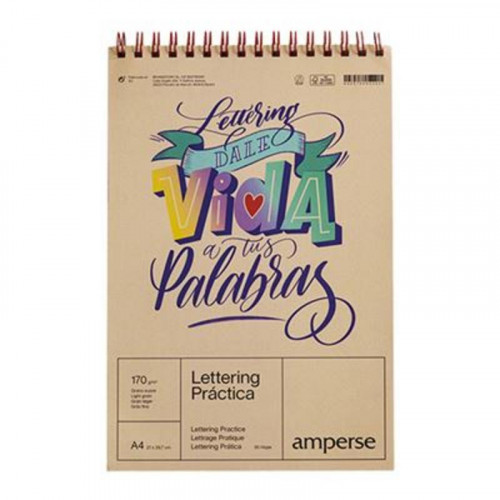 Bloc de Lettering A4 Practice Amperse
