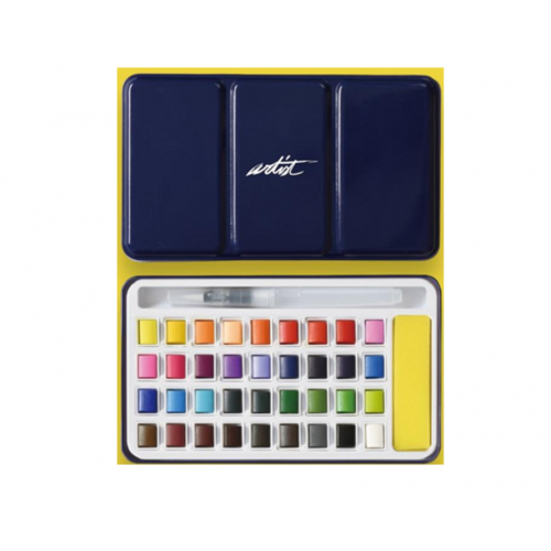 Caja metálica de 36 acuarelas AB-0452