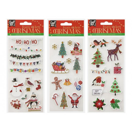 Pegatinas de Goma Eva Navideñas...