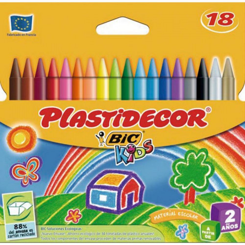 Ceras Plastidecor Conté 18 Unidades
