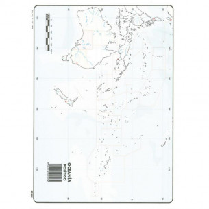 Mapa Mudo Político de Oceanía