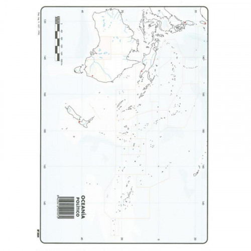 Mapa Mudo Político de Oceanía