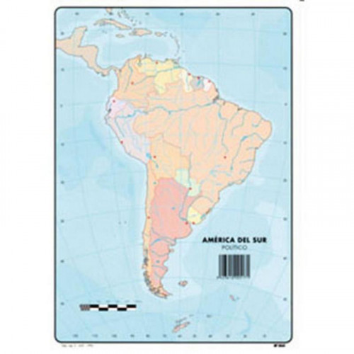 Mapa Mudo Político de América del Sur
