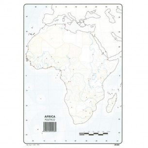 Mapa Mudo de África Político
