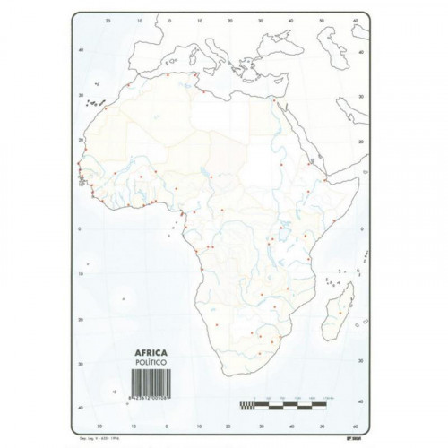 Mapa Mudo de África Político