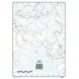 Mapa Mudo Político de Asia