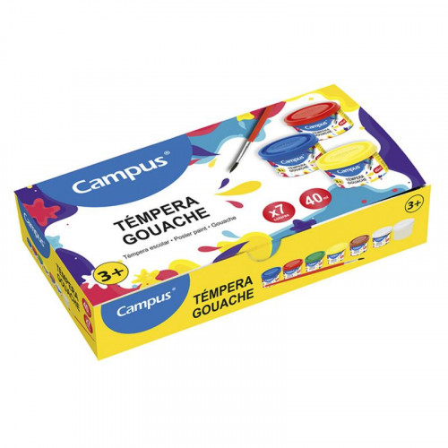 Témpera de 40 gramos con 7 colores...