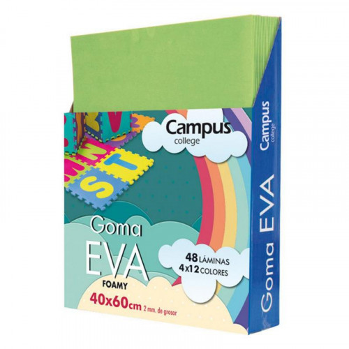 Goma EVA Campus 40x60 cm Verde Manzana