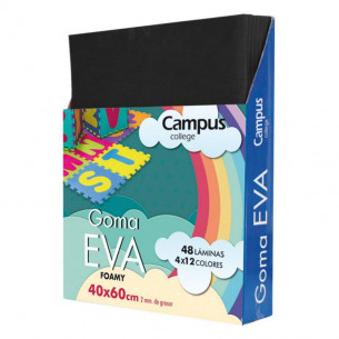 Goma EVA Campus 40x60 cm Negro
