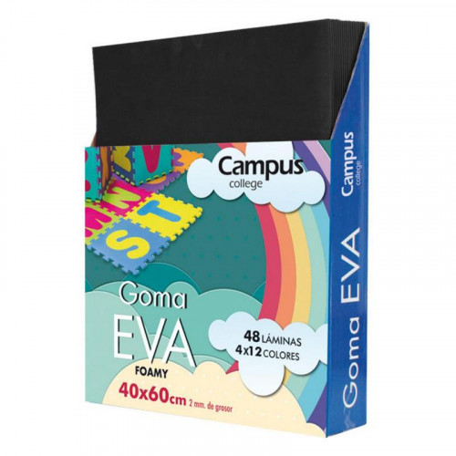 Goma EVA Campus 40x60 cm Negro
