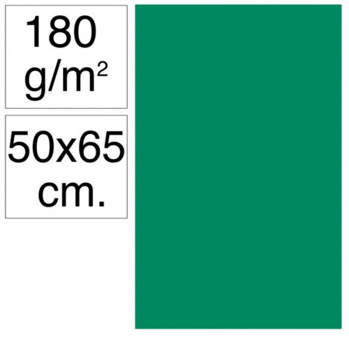 Cartulina 50x65 cm 180 g Verde Pino...