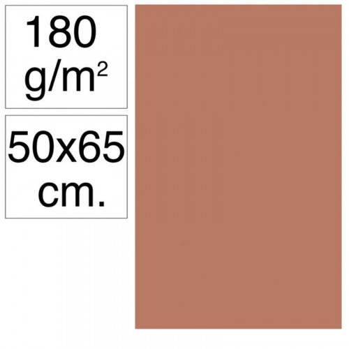 Cartulina 50x65 cm 180 g Marrón 25...
