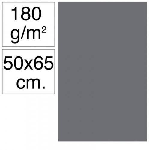 Cartulina 50x65 cm 180 g Gris Oscuro...