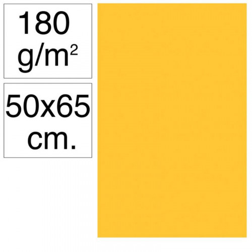 Cartulina 50x65 cm 180 g Amarillo...