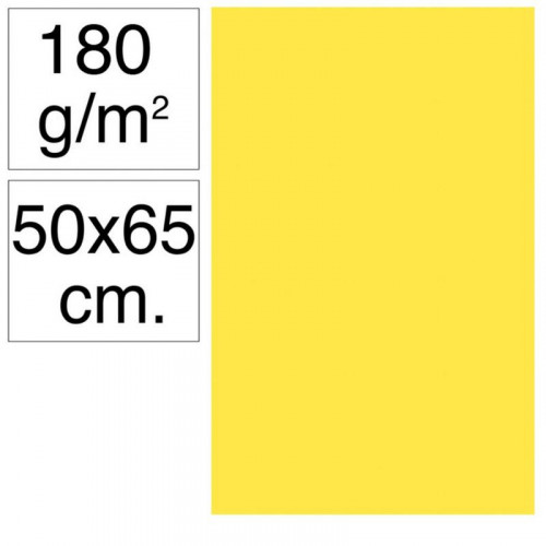 Cartulina 50x65 cm 180 g Amarillo...