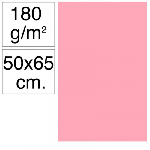 Cartulina 50x65 cm 180 g Rosa