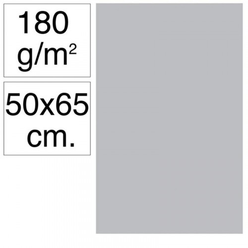 Cartulina 50x65 cm 180 g Gris Claro...