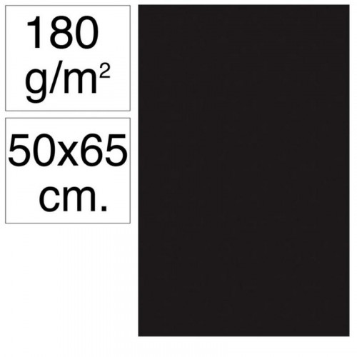 Cartulina Campus 50x65 cm 180 g Negro...