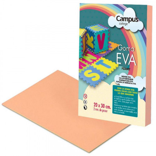 Goma EVA Campus A4 Color Carne