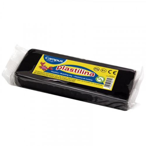 Plastilina Mediana 200 g Color Negro