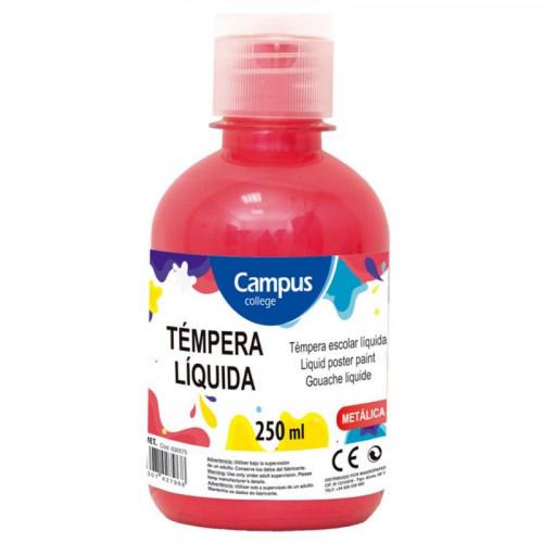 Témpera Campus 250 g Metal Rojo