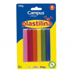 Plastilina Campus Blíster 6...