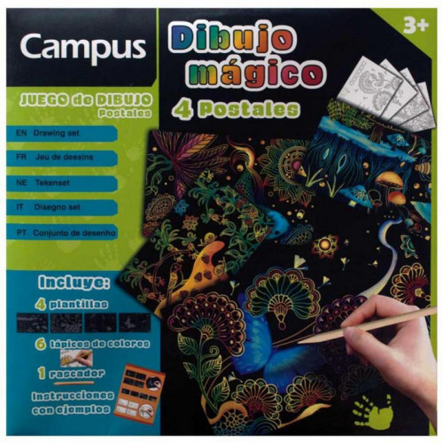 Lámina de Dibujo Mágico Postales