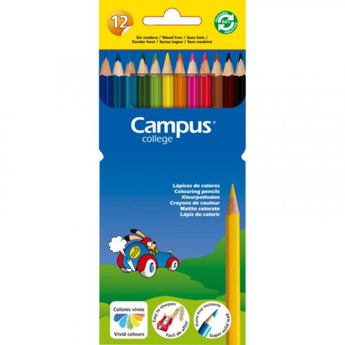 Lápices de Colores Campus College 12...