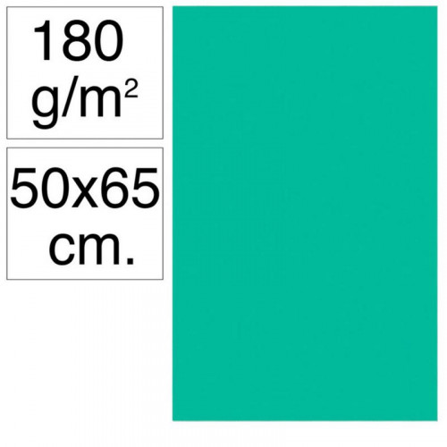 Cartulina 50x65 cm 180 g Verde Menta...
