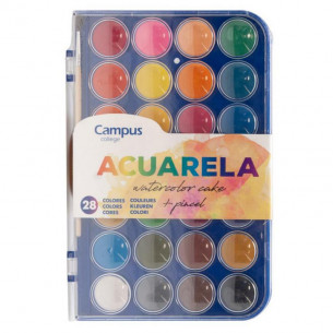 Acuarela Campus 28 Pastillas
