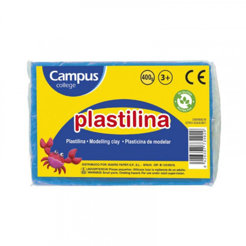Plastilina Grande 400 g Azul Claro