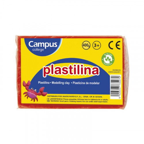 Plastilina Grande 400 g Rojo