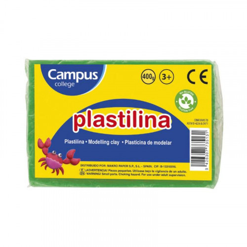 Plastilina Grande 400 g Verde Claro