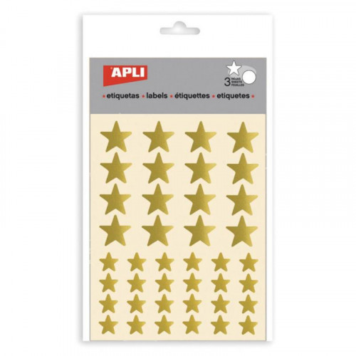 Gomets Apli de Estrellas Color Oro 11805