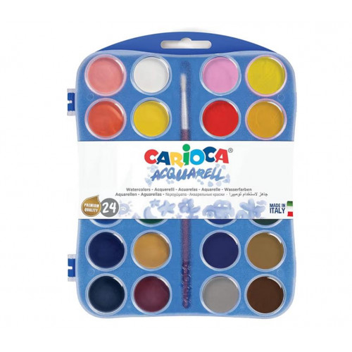 Acuarela Carioca con 24 Colores y Pincel