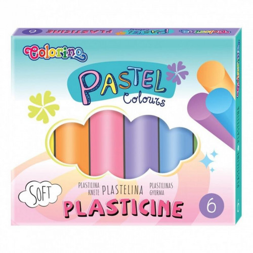 Plastilina Pastel Colorino 6 Colores...
