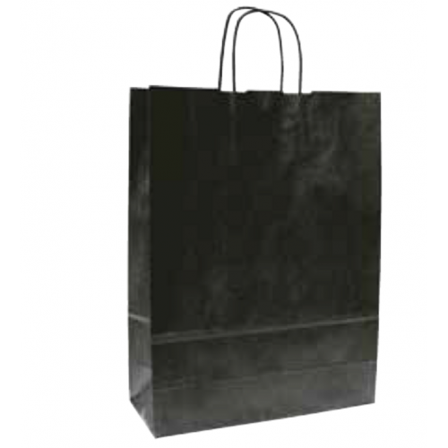 Bolsa con asa 23+10x32 cm Negro