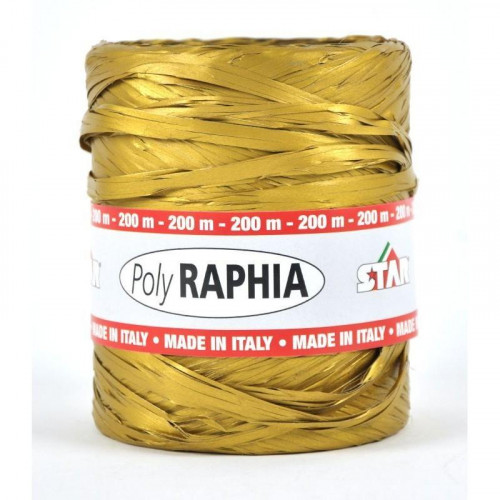 Cinta Rafia 5400 Anchura 15 con 76 Oro
