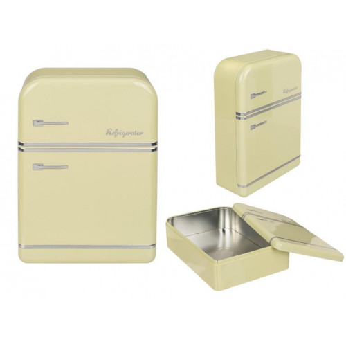Caja Metálica Crema Nevera