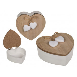 Cajita Blanca de Madera con...