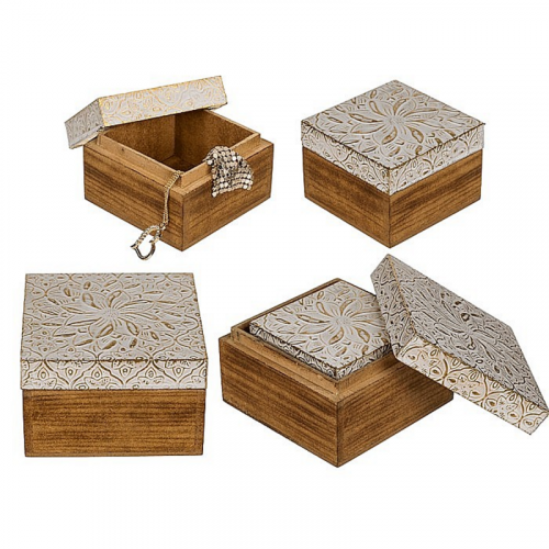 Cajita de Madera Natural Set de 2...