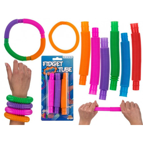 Fidget Pop Tube Blíster con 3...