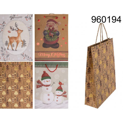 Bolsa de Regalo de Cartón Navidad